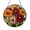 Acrylic 3.5 Inch, variant on Floral Dahlia Bouquet Stained Glass Suncatcher Round Window Art Decorative Glass for Home Interior Display