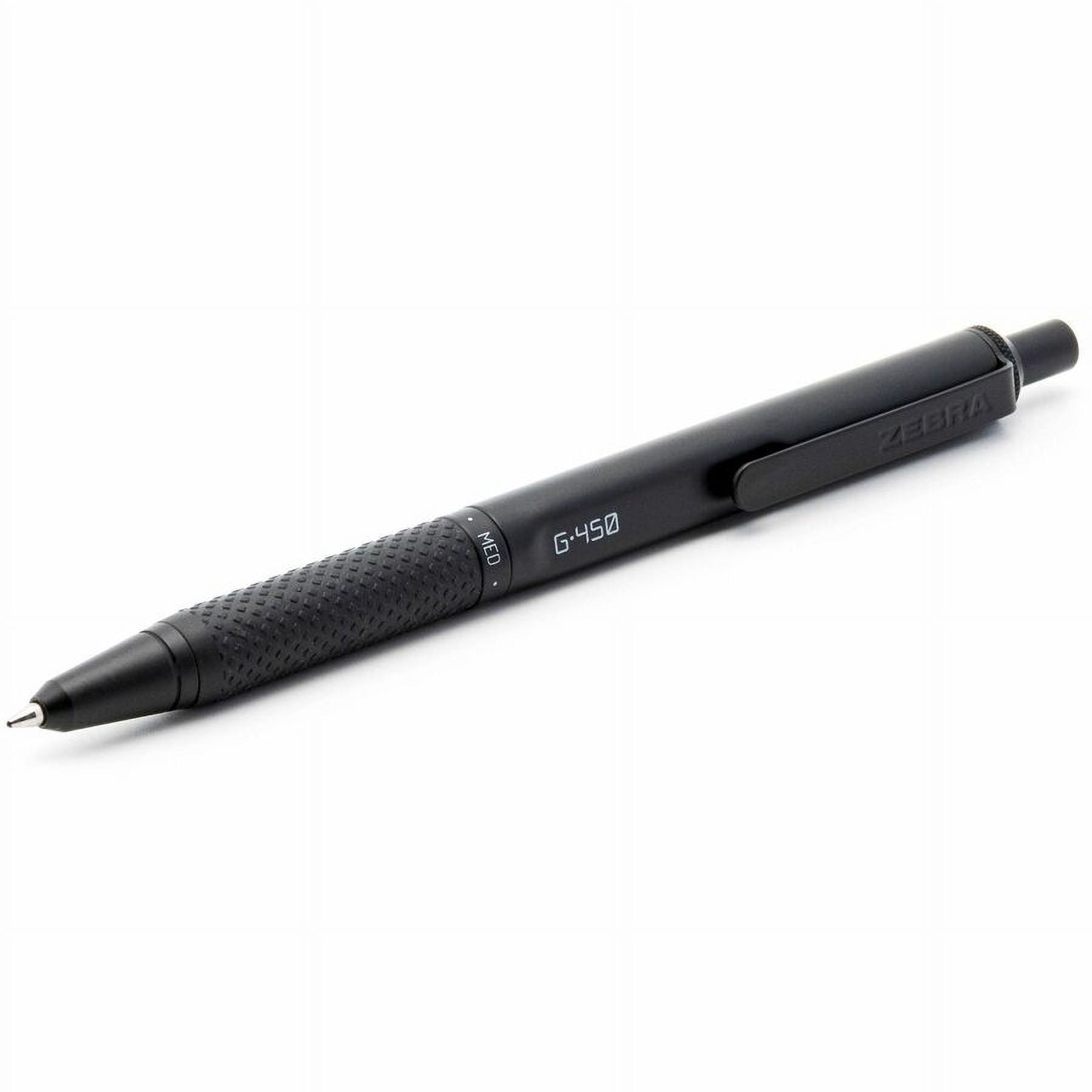 Zebra Pen G-450 Gel Retractable 0.7mm Black 2Pk