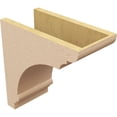 thumbnail image 5 of 7"W x 14"D x 14"H Classic Hughes Rough Cedar Woodgrain TimberThane Corbel, Primed Tan, 5 of 6