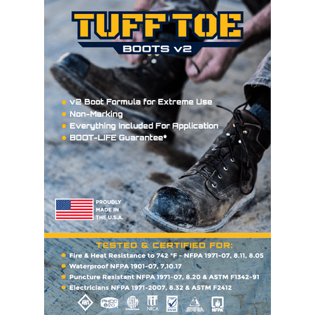 Tuff Toe Boot V2 Heavy Duty Protector Guard Cover Dip| Shoe Repair Glue (Best Glue For Rhinestones On Shoes)