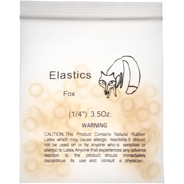 Fuioda Dental Rubber Band Ligation O-Ring Clear Orthodontic Brackets Braces Elastics Traction Elasticos Rings (1-4, 3.5OZ)