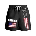 thumbnail image 5 of CONZONE Independence Day Mens Casual Shorts Elastic Waist Drawstring 4Th Of July Shorts For Men Patriotic Usa Flag Graphic Lightweight Loose Fit July 4Th Shorts With Pockets, 5 of 5