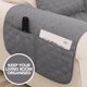 thumbnail image 5 of Deconovo Funda de sofá resistente al agua, 1 unidad, gris claro, 53 cm de ancho x 190 cm de largo, funda protectora para muebles, ideal para mascotas y niños., 5 of 7