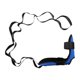 thumbnail image 4 of Extensión de pies y pantorrillas, banda de extensión de pies y piernas con 7 bucles, extensión de muslos, correa de estiramiento de para brazos d Azul, 4 of 8