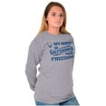 thumbnail image 3 of US Air Force Hubby Defending Freedom Women Plus Size Long Sleeve Tee Brisco Brands 2X, 3 of 4