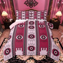 Castle Fairy Bohemian Aztec Twin Comforter Sets Boys Girls,Exotic Style Bedding Set