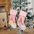 thumbnail image 4 of Christmas Stocking Soft Handmade Light up Holiday Hanging Sock Gnome Stocking, 4 of 10