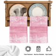 thumbnail image 5 of Pink Coastal Kitchen Towels Set of 1, Summer Ocean Sea Ombre Starfish Corals Absorbent Dish Towels for Kitchen, Microfiber Hand Towel, Quick Drying Tea Towel for Cleaning Decorative Dishcloths, 5 of 7