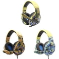 thumbnail image 3 of Gaming Headset, Lightweight Stereo Over Ear Headphones with LED Light & Noise Cancelling Microphone for Smart Phones PC Laptop Mac, 3 of 5