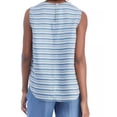 thumbnail image 3 of Women's Tencel® Stripe Button Side Tank, Blue Medium Wash, Medium size, 3 of 3