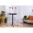 thumbnail image 5 of Prevue Pet Products Round Rolling Steel Bird Cage Portable Play Stand in Black with Perch, 5 of 10