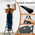 thumbnail image 4 of HBTower Step Ladder, Folding Step Stool with Wide Anti-Slip Pedal, Sturdy Steel Ladder, Convenient Handrail, Lightweight, Portable Steel Step Stool, 4 of 7