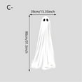 thumbnail image 5 of Halloween Ghost Sticker,Halloween Decorations Window Clings Decor,White Ghosts Silhouette Window Decals Indoor,Halloween Mirror Ghost Stickers Horror Decoration,Bathroom Bedroom Glass Stickers Party, 5 of 7
