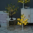 thumbnail image 5 of Chmadoxn Green Leaf Birch Tree with LED Lights, Artificial Tree Lamp, DIY Birch Tree with LED Lights, Lighted up Tree Lamp Battery Powered, Light Spirit Tree for Table Home Wedding Bedroom Christmas, 5 of 5