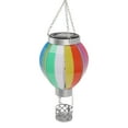 thumbnail image 2 of Hovilon Hot Air Balloon Solar Lantern with Flickering Flame,Hanging Solar Lanterns Outdoor Lights Waterproof Lanterns Decorative Garden Patio Yard Party Decor Colorful，Holiday, 2 of 7