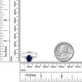 thumbnail image 3 of Gem Stone King 925 Sterling Silver Blue Sapphire and White Topaz 3-Stone Rings for Women (1.88 Cttw, Gemstone September Birthstone, Oval 8X6MM, Available in Size 5, 6, 7, 8, 9), 3 of 4