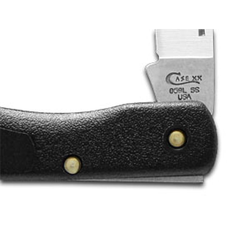 Case XX Black Zytel Mini Blackhorn Lockback Pocket Knife, Tru