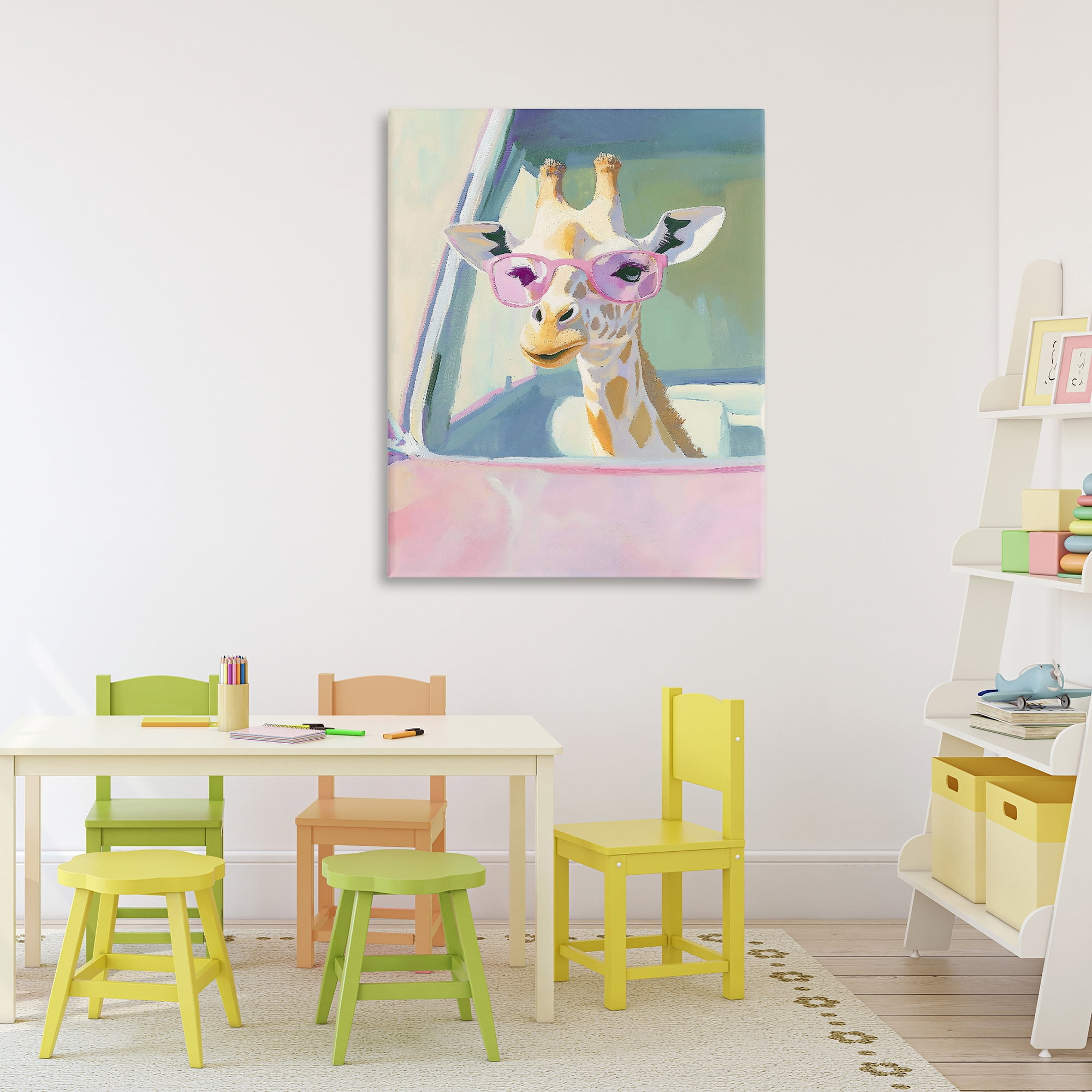 Stupell Industries Giraffe Car Ride Canvas Wall Art, design by The Prints Vibe