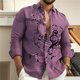 thumbnail image 1 of Camisa abotonada de alta calidad para hombre, de lujo, con solapa, de diseño ligero, suave y cómoda, de talla grande, 2024, 1 of 6