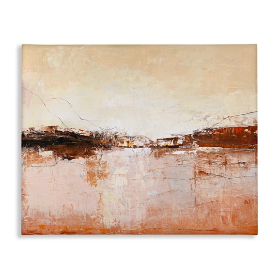 Warm Distressed Horizon Canvas Wall Art, design by Design Fabrikken