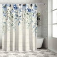 thumbnail image 2 of Fabric Shower Curtain for Bathroom,Elegant Spring Florals Falling Custom Shower Curtain Set with Hooks,Luxury Bathroom Curtains,Postcard Background Waterproof Polyester Bathroom Accessories,48x72inch, 2 of 6