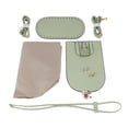 thumbnail image 1 of AMLESO DIY PU Leather Bag Making Set Lock Clasp Bag Bottom Base with Holes Material Green, 1 of 8