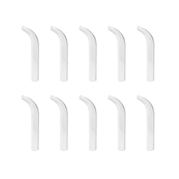 Cuatro tipos de tubos de vidrio Elitzia que absorben puntos negros para el acné, accesorios para máquinas de belleza de electroterapia de uso múltiple, 10 juegos del mismo tipo ETD215SA (curvos)