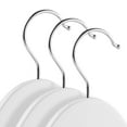 thumbnail image 2 of Casafield 10 Wooden Suit Hangers, White - Non-Slip Pant Bar & Swivel Hook, 2 of 7