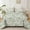 Sage Green, variant on Botanical Quilt Set Queen Size Sage Green 3 Pieces Toile Floral Plants Printed Bedspread Coverlet Bedding Set