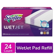 Swiffer WetJet Hardwood Floor Cleaner Spray Mop Pad Refill, Bathroom Cleaning Supplies, Hardwood Floor Cleaner, Multi Surface, 24 Count