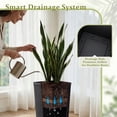 thumbnail image 4 of Devoko 32" Tall Planters for Outdoor Plants Set of 2, Woven-Textured Outdoor Plant Pots for Patio, Front Porch, 4 of 8