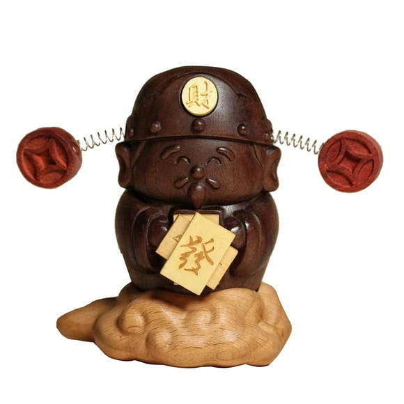 Lipstore God of Wealth Statue Cai Shen Statue Ornament Collectible Tabletop Decor God of