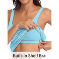 thumbnail image 4 of Women's Cotton Camisole With Shelf Bra Wider Adjustable Straps Basic Tank Tops High quality, 4 of 5