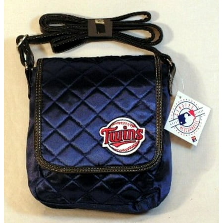Minnesota Vikings Petite Purse - Minnesota Twins Licensed Navy Quilted Purse Handbag