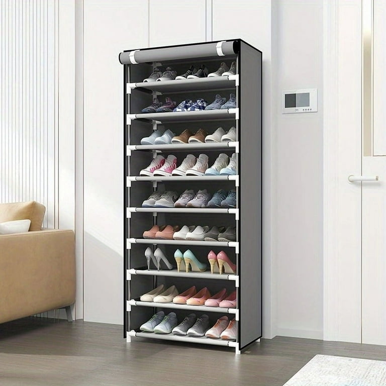 1pc Shoe Rack, Dustproof Shoe Cabinet, Multi-layer Simple Shoes