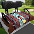 thumbnail image 4 of Uourmeti Geometric Golf Cart Seat Covers Clean, for Sports, Golf Accessories, Compatible with 2-Passenger Seats Carts Club Car, 4 of 8