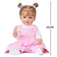 thumbnail image 4 of 55cm Adorable Doll 3D Skin Soft Silicone Baby Doll Juegos de imaginación para niños pequeños, 4 of 8