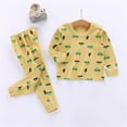 thumbnail image 3 of EnJoCho Baby Play Clothes Toddler Girl Boy Cartoon Printed Top and Pants Casual Loose House Suit for 0 to 6 Years Little Children Casual Home Wear Comfort Trendy Set, 3 of 3
