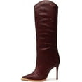 thumbnail image 2 of Schutz Maryana Welt Wild Bloodstone Pull On Pointed Toe High Heel Tall Boots (Bloodstone, 7.5), 2 of 2