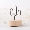thumbnail image 1 of Note Clip Wooden Base Metal Bird House Star Car Flower Shape Message Holder for Business Card, 1 of 7