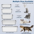 thumbnail image 5 of Lazynoon Stainless Steel Litter Box, Metal Cat Litter Box for Multiple Cats, Kitty, Odor Control, Non-Stick, 17" x 13" x 6", 5 of 7