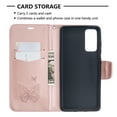 thumbnail image 3 of Samsung Galaxy S20 FE 5G Case, Dteck Embossed Butterfly PU Leather Magnetic Flip Wallet Case Built-in Card Holder with Wrist Strap Stand Cover For Samsung Galaxy S20 FE 6.5 inch, Pink, 3 of 4