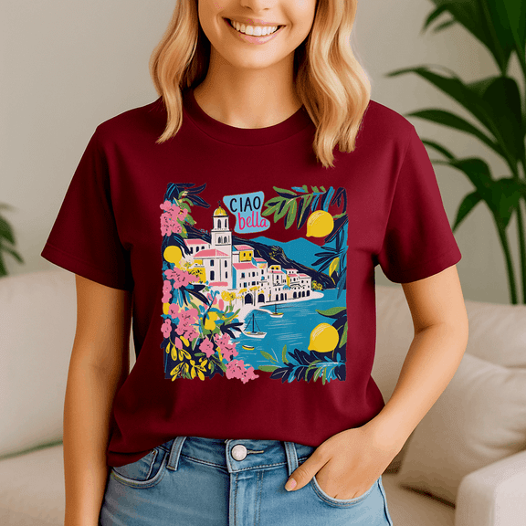 Ciao Bella Italy Amalfi Coast Shirt,Summer Beach Tee,Summer Vibes,Summer Girl,Hello Summer,Summer Vacation Tshirt