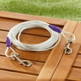 Vibrant Life 25ft Reflective VinylCovered TieOut Cable for Dogs up to