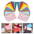 thumbnail image 2 of HLONK 50pcs Colorful Cards Holder Solid Color Envelopes Photo Envelopes Letrer Envelopes, 2 of 5