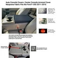 thumbnail image 2 of Auto Console Covers- Fits the Ford F-350 Super Duty 2011-2016 with 40/20/40 6 passenger seating Center Console Armrest Lid Cover Waterproof Neoprene Fabric (Gray), 2 of 2