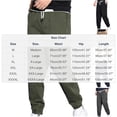 thumbnail image 3 of FRSASU Pantalon Cargo Ample pour Hommes en Coton Extensible Polyvalent à Taille Élastique Pantalon de Sport de Randonnée et de Golf avec Poches Vert Armée, 3 of 5