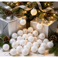 thumbnail image 4 of 24Pcs Christmas Ball Ornaments, Shatterproof Christmas Tree Ball Ornaments for Christmas Party Home Decor, Hanging Balls,White, 4 of 5