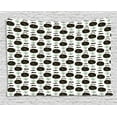 thumbnail image 1 of Kids Boys Tapestry, Hot Air Balloons with Elephant Passengers Nursery Doodle Animals, Wall Hanging for Bedroom Living Room Dorm Decor, 80W X 60L Inches, Pale Green Black and Ivory, by Ambesonne, 1 of 2