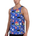 thumbnail image 2 of Rateoe Catholic religious Pattern Sleeveless Gym Shirt Muscle Tee Breathable Workout Shirt Slim-Fit Tank Quick Dry Fit Muscle Tank Top Bodybuilding Sleeveless T Shirt-, 2 of 7